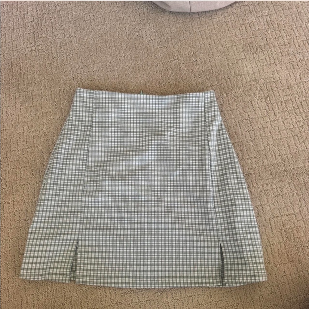Brandy Melville Green Plaid Women's Skirt